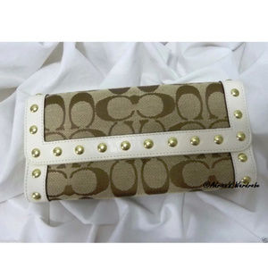 Coach Signature Studded Envelope Wallet
